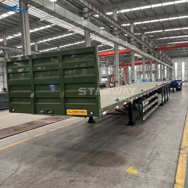 Heavy Duty 13.6m Flatbed Semi Trailer