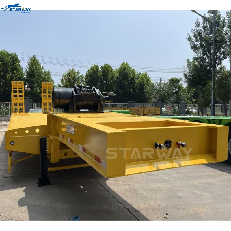 Tri-axle 16.5m Low Bed Truck Trailer