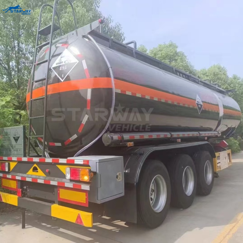 Starway Sulfuric acid  tanker semi trailer 