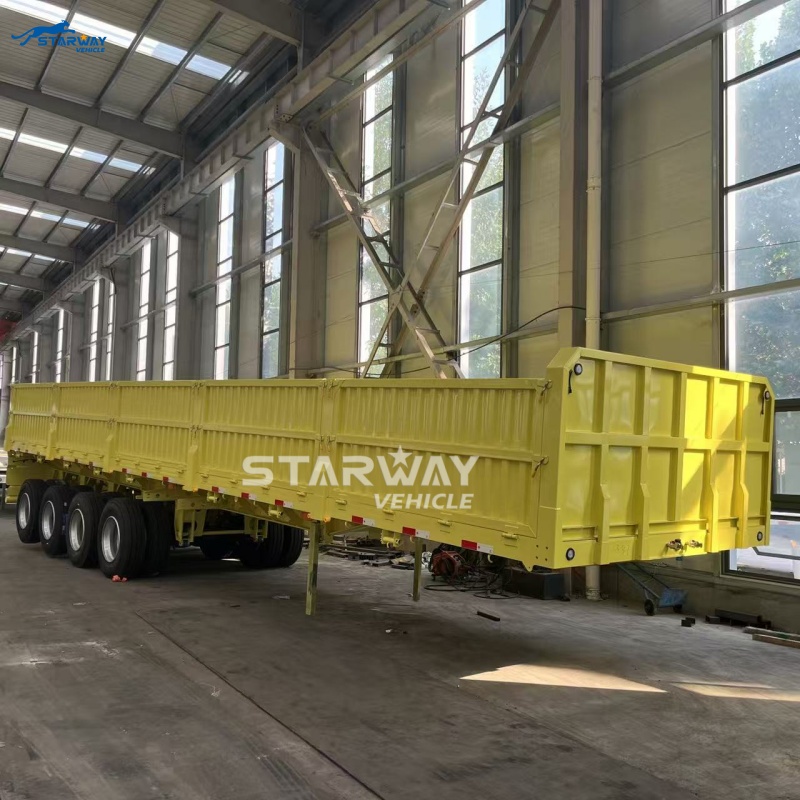 4-axle Sidewall Semi Trailer For Sale
