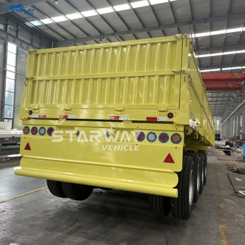 4-axle Sidewall Semi Trailer For Sale