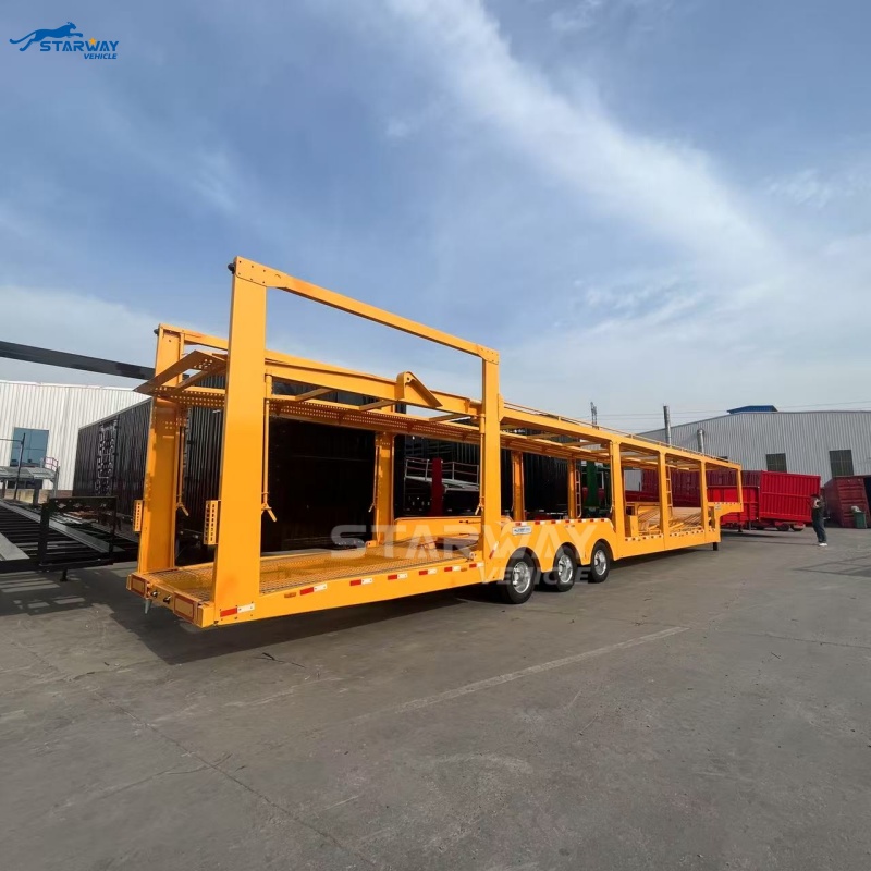 3Axles 10 Car Carrier Truck Trailer