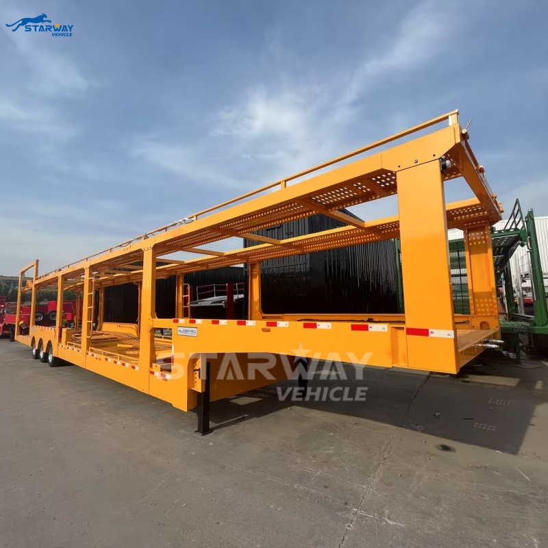 3Axles 10 Car Carrier Truck Trailer