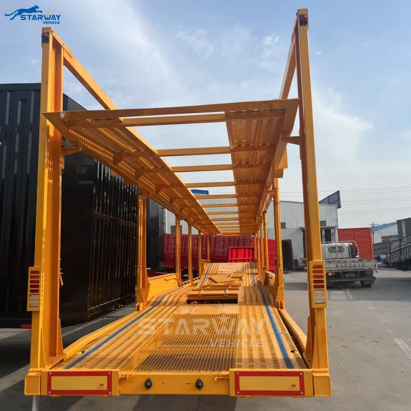 3Axles 10 Car Carrier Truck Trailer