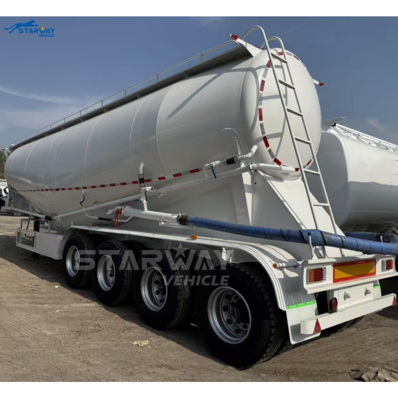 4axles Bulk Cement Tanker Trailer for Sale