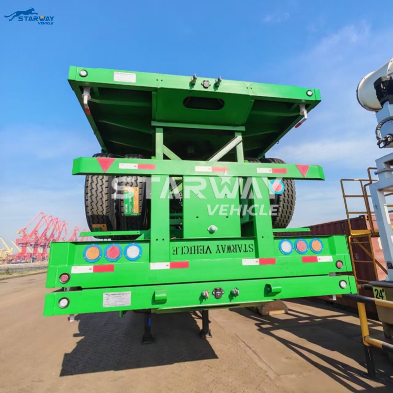 4-axle 12.5m flatbed semi trailer