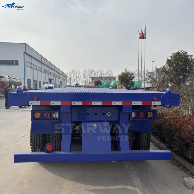 3-axle 12.5m Heavy Duty Flatbed Trailer