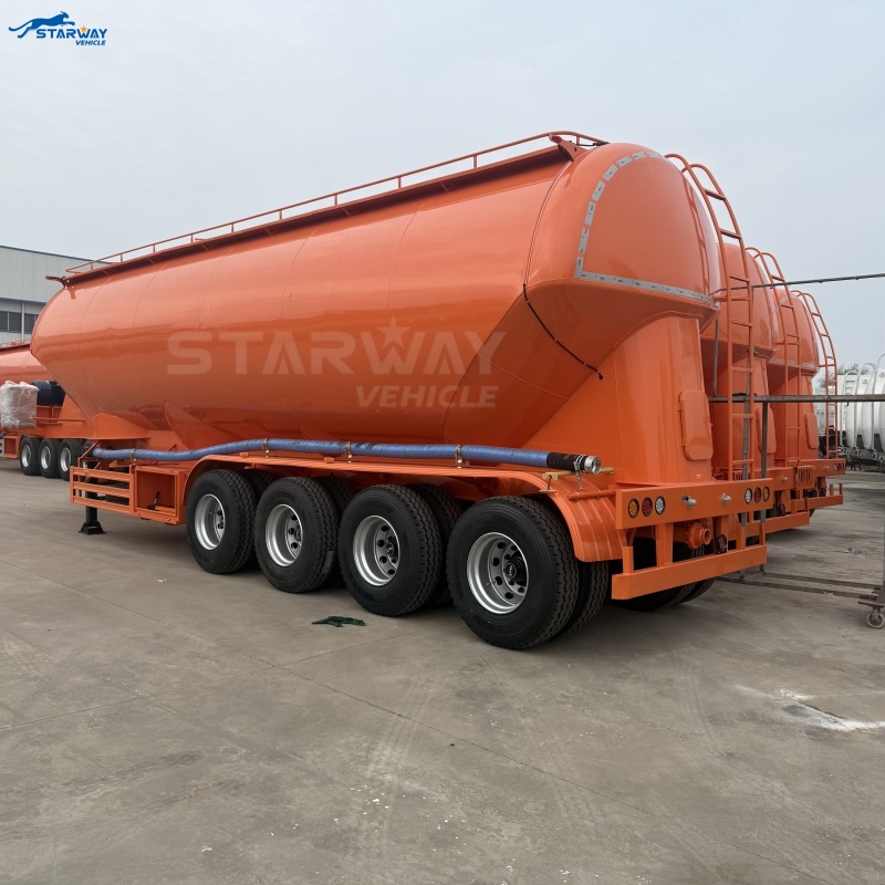 4-Axle Powder Cement Tanker Trailer