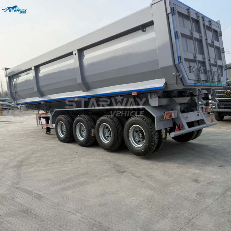 4 Axle Rear Dump Semi Trailer for Stone