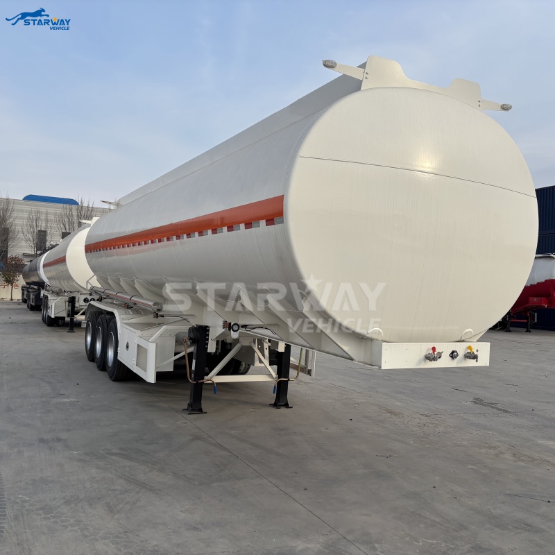40CBM Carbon Steel 3-Axle Fuel Tanker Trailer