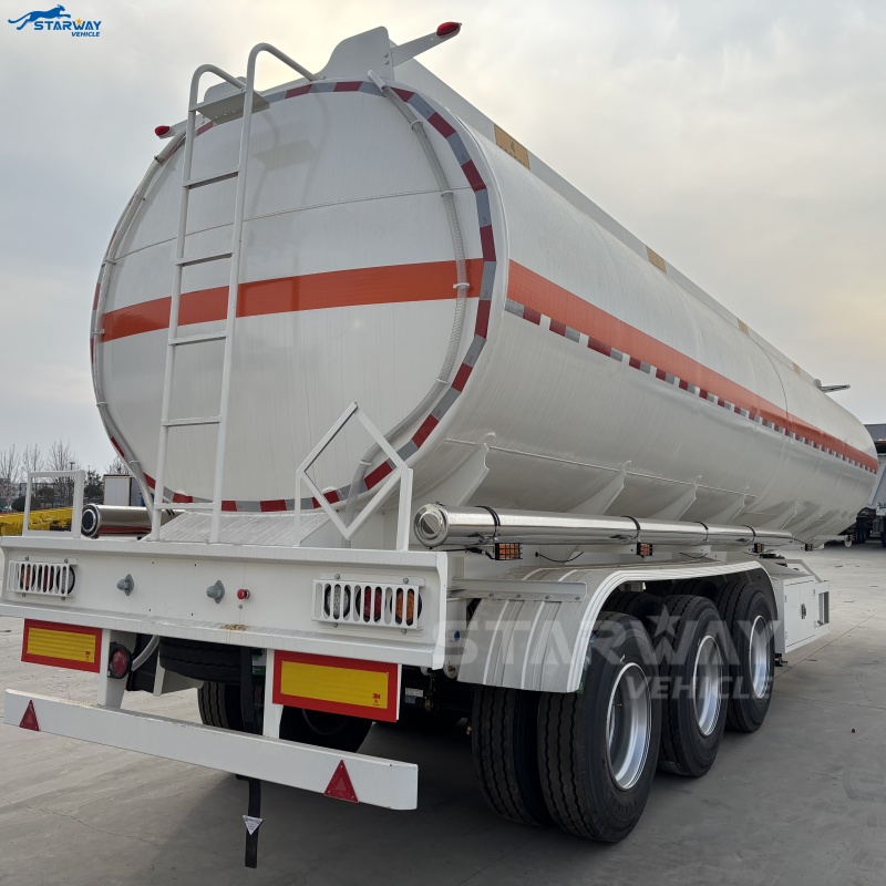 40CBM Carbon Steel 3-Axle Fuel Tanker Trailer