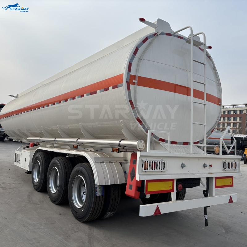 40CBM Carbon Steel 3-Axle Fuel Tanker Trailer