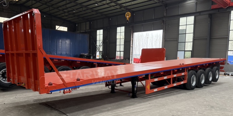 Why More Customer Choose 4-axle Flatbed Trailer With Front Wall