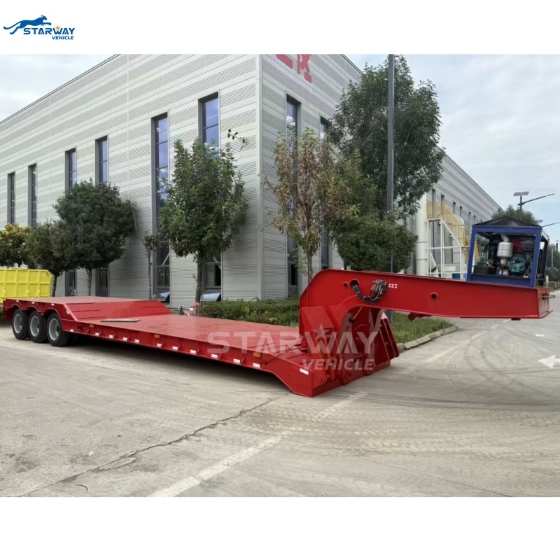 Detachable Gooseneck Lowboy Trailer