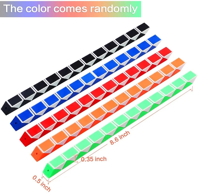 24 blocks mini snake cube mini twist puzzle magic speed cube educational toys