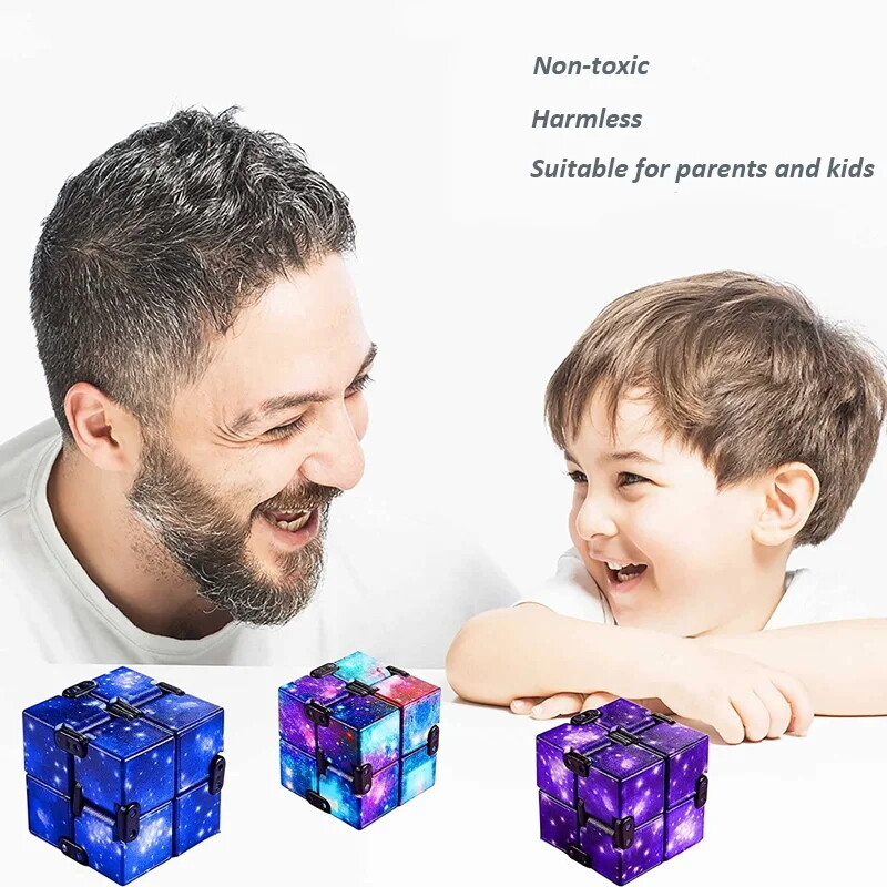 Infinity cube fidget toys set decompression toys relax time release for kids