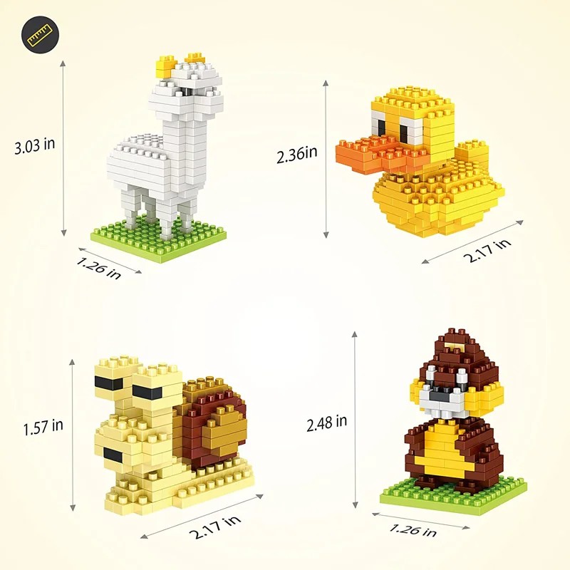 Party favors for kids mini animals building blocks educational toys goodie gifts