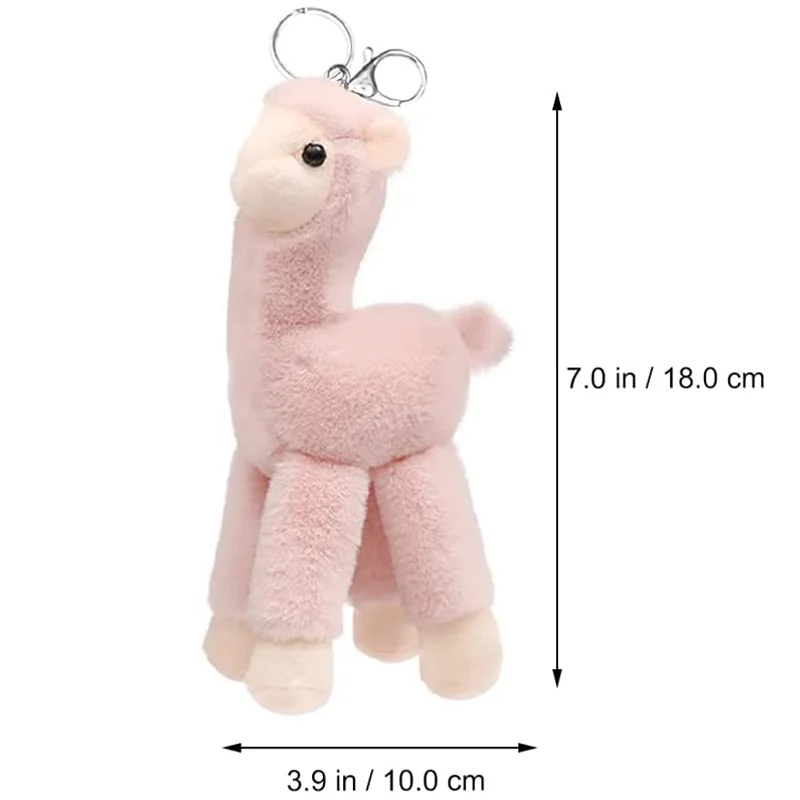 Stylish and practical llama plush keychain: The perfect combination of personalized decoration and convenient portability