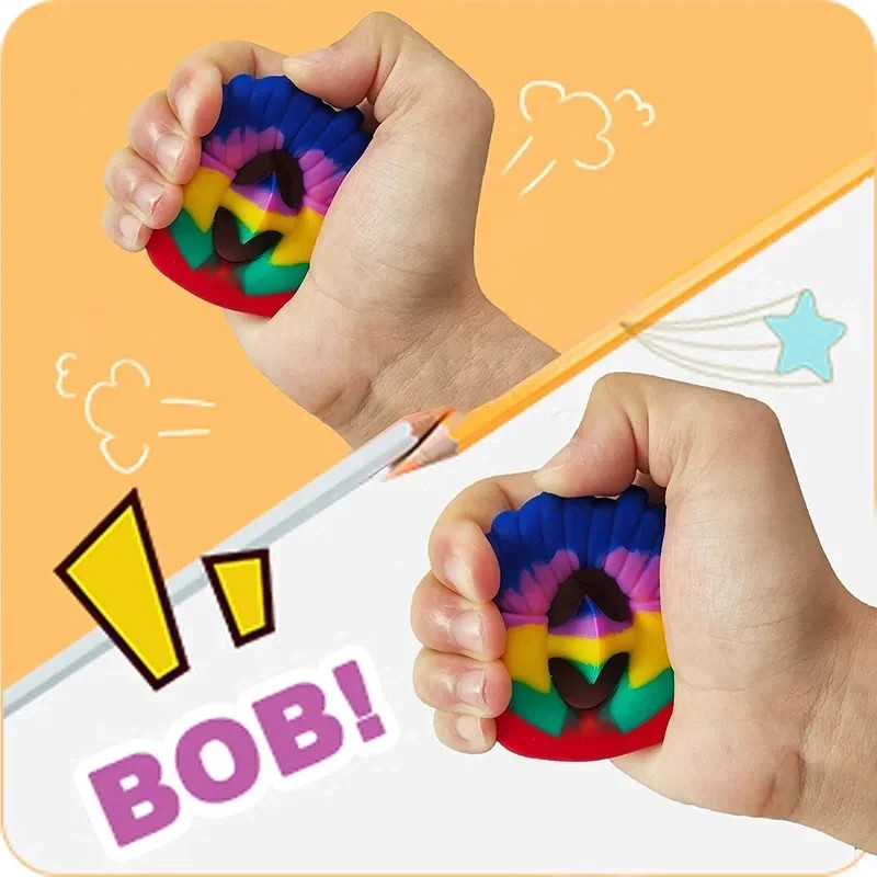 Snapper fidget toy squeeze grab snap hand toy finger sensory toy for relaxing
