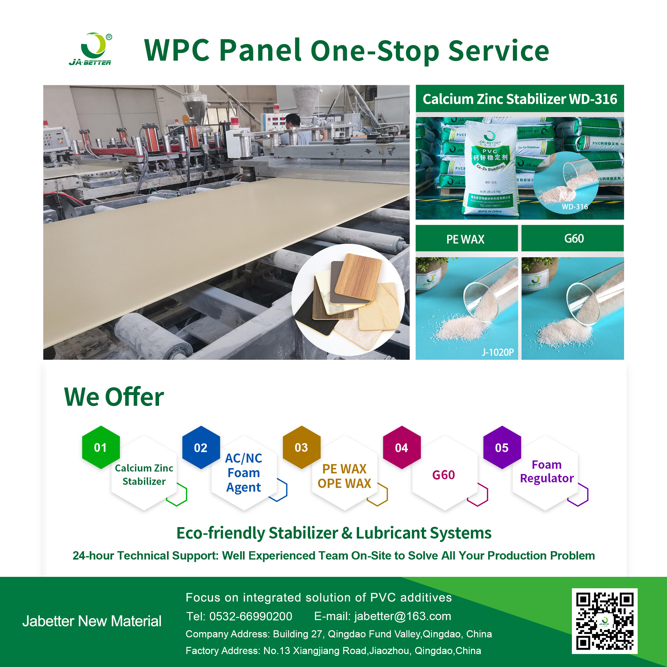 Qingdao Jabetter: Your Comprehensive Additives and Technical Support Partner for Wood Grain Surface Production