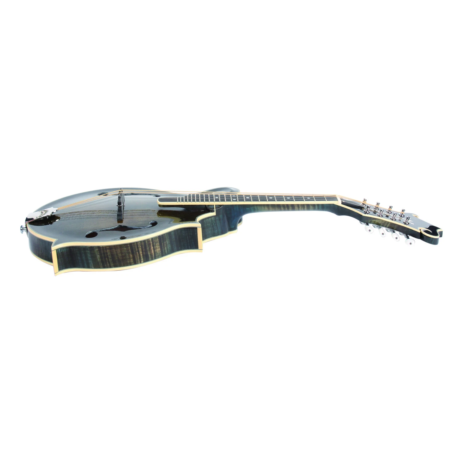 Mandoline Afanti, table en épicéa massif, dos et côtés en érable flammé.