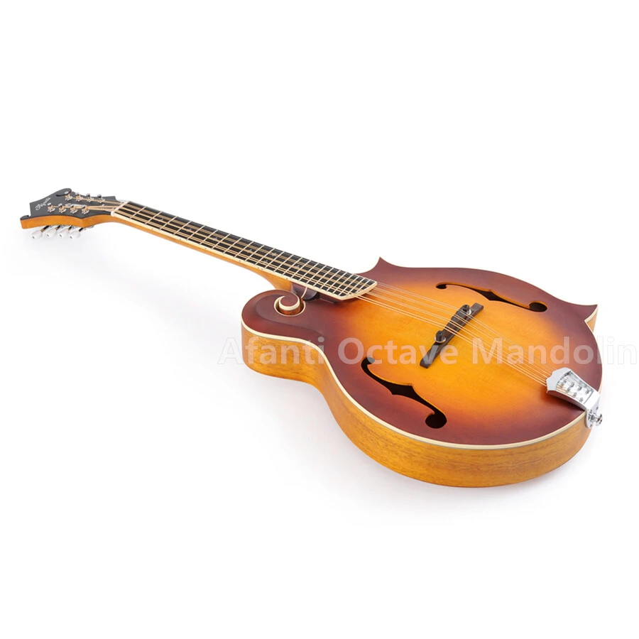 Mandoline octave en bois massif avec trou en fa