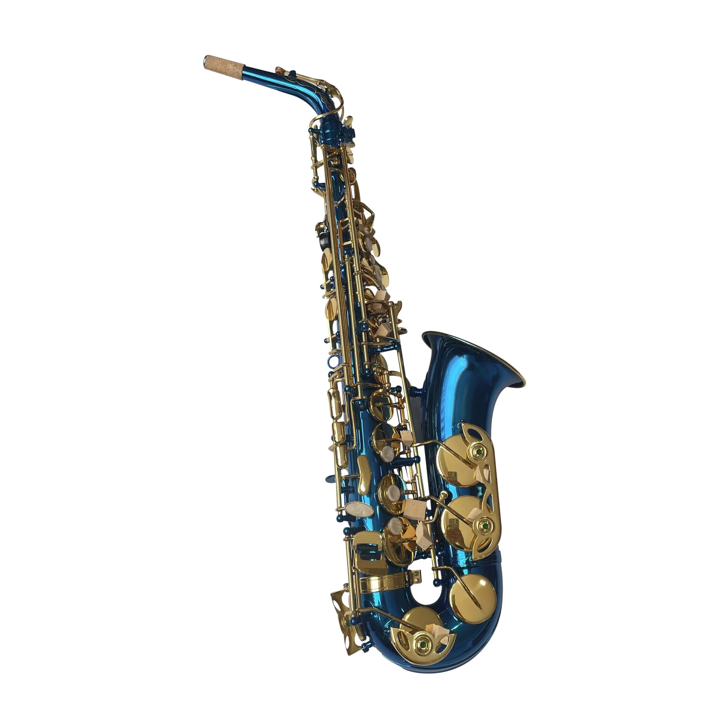 Fast Delivery Blue Eb Saxophone Best Quality Professional Alto Saxophone OEM