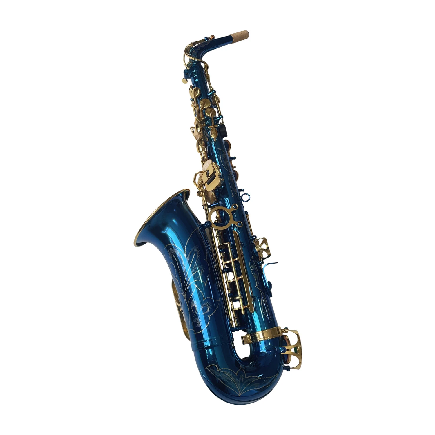 Fast Delivery Blue Eb Saxophone Best Quality Professional Alto Saxophone OEM