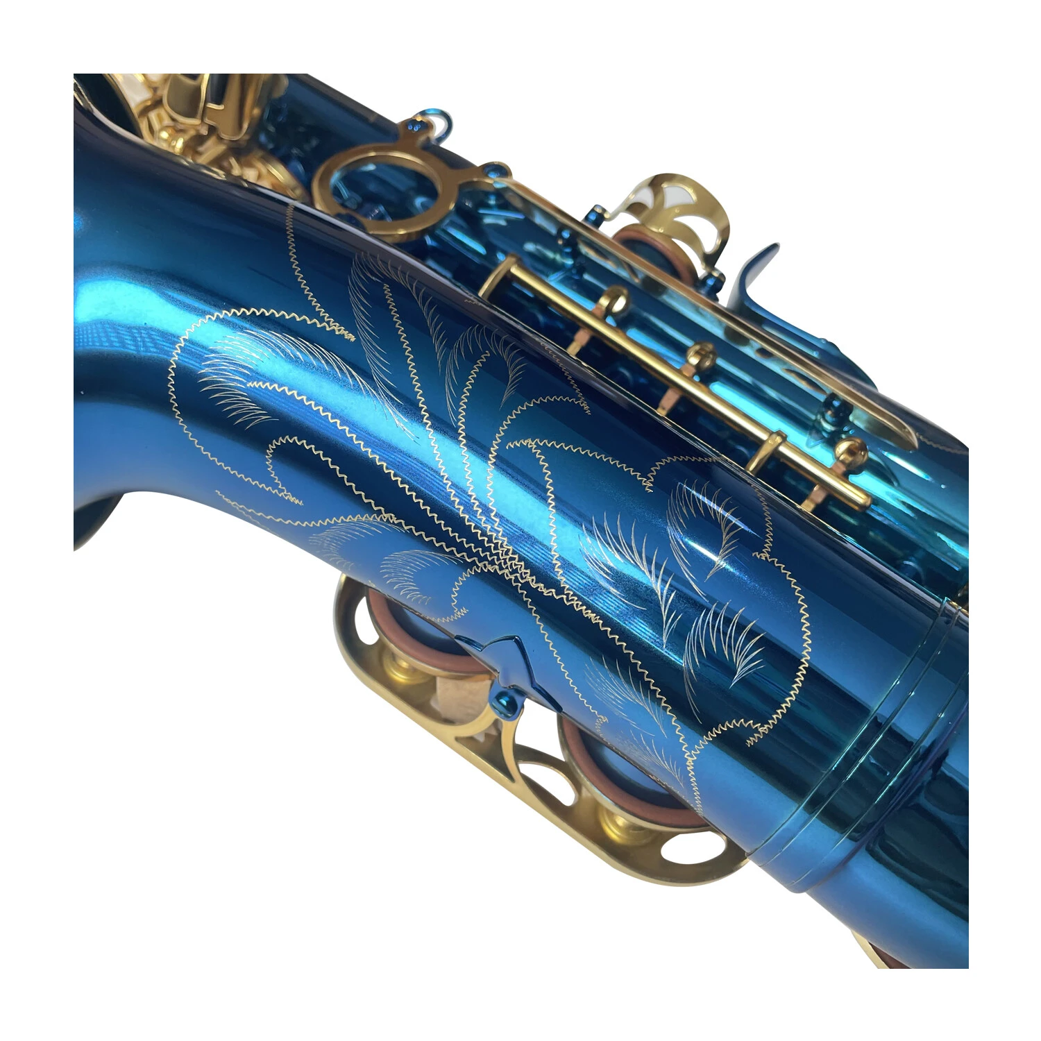 Fast Delivery Blue Eb Saxophone Best Quality Professional Alto Saxophone OEM