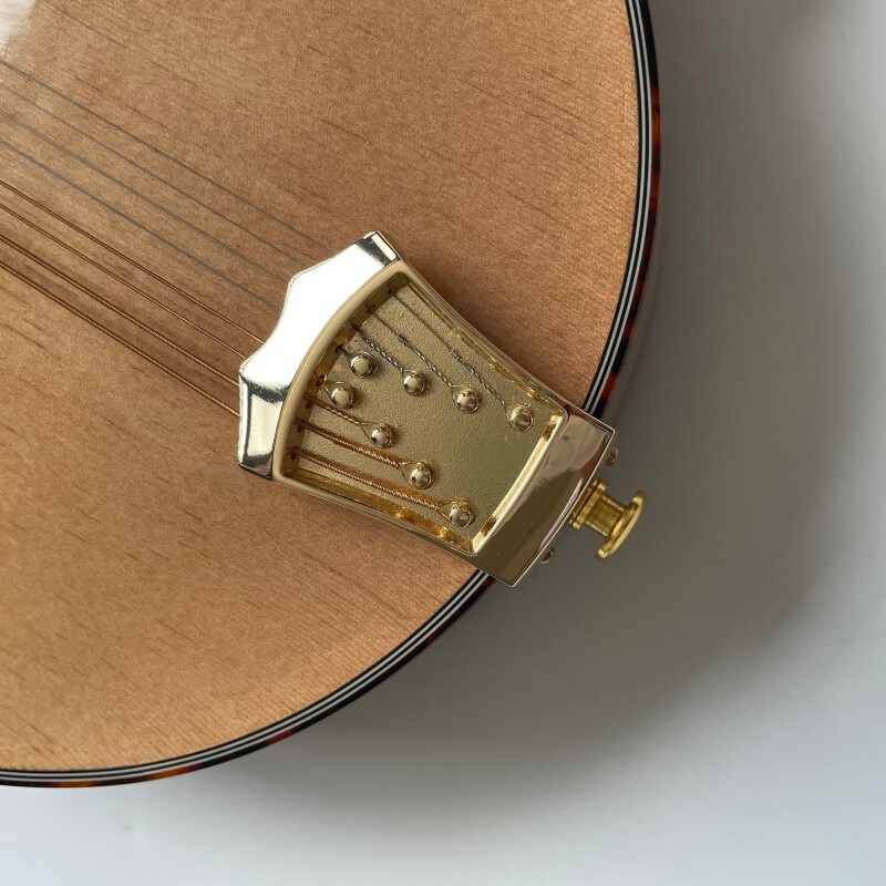 Afanti Music Mandoline en épicéa massif couleur naturelle transparente