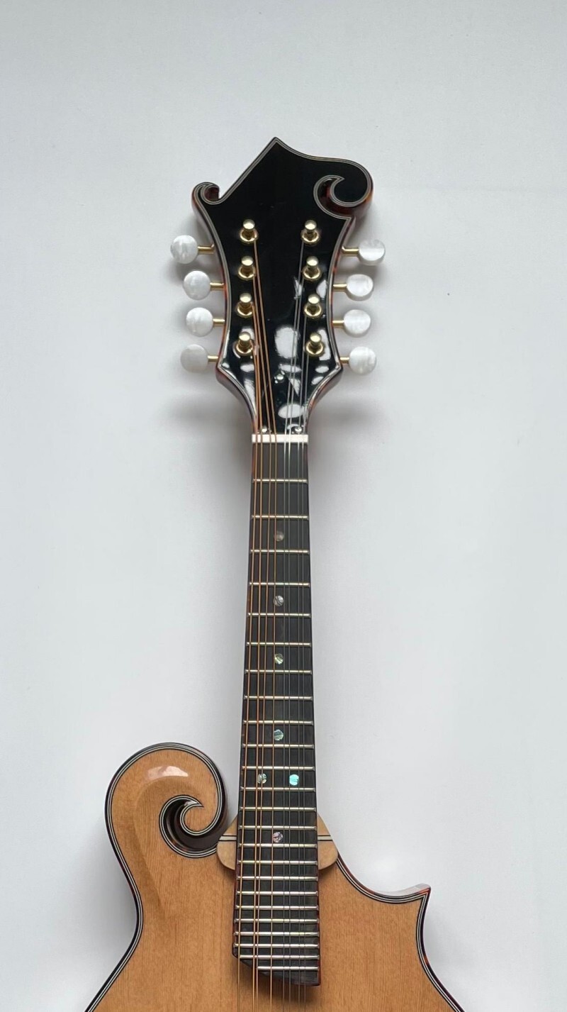 Afanti Music Mandoline en épicéa massif couleur naturelle transparente