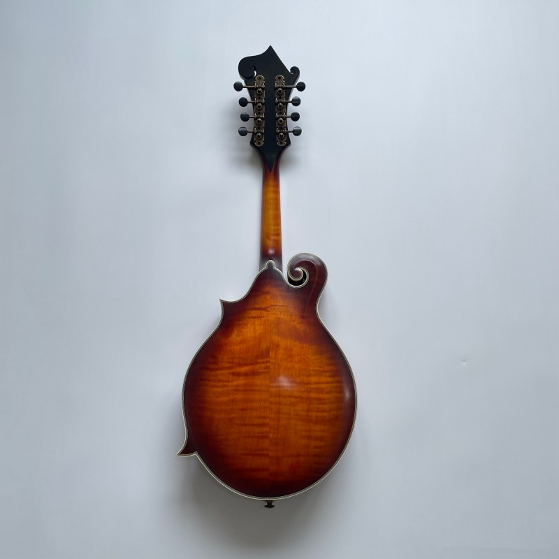 Mandoline F Sunburst en érable flammé de qualité AA faite main Afanti