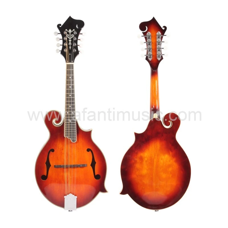 Guitare mandoline en bois massif avec table en épicéa (F Style)
