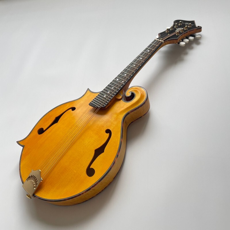 Instrument de musique mandoline de style F avec couleur Goldrush