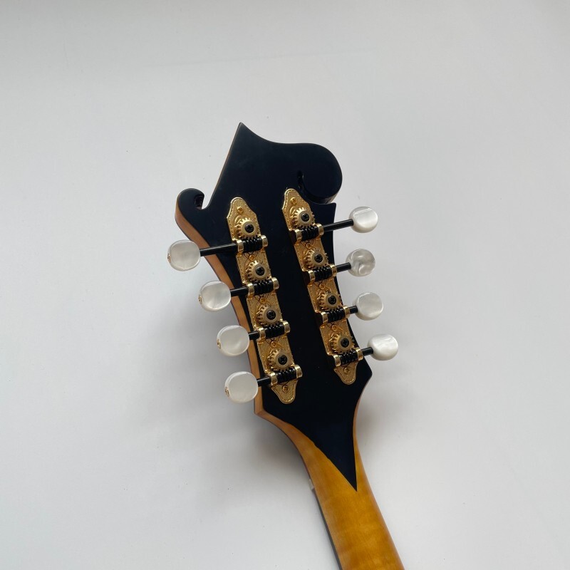 Instrument de musique mandoline de style F avec couleur Goldrush