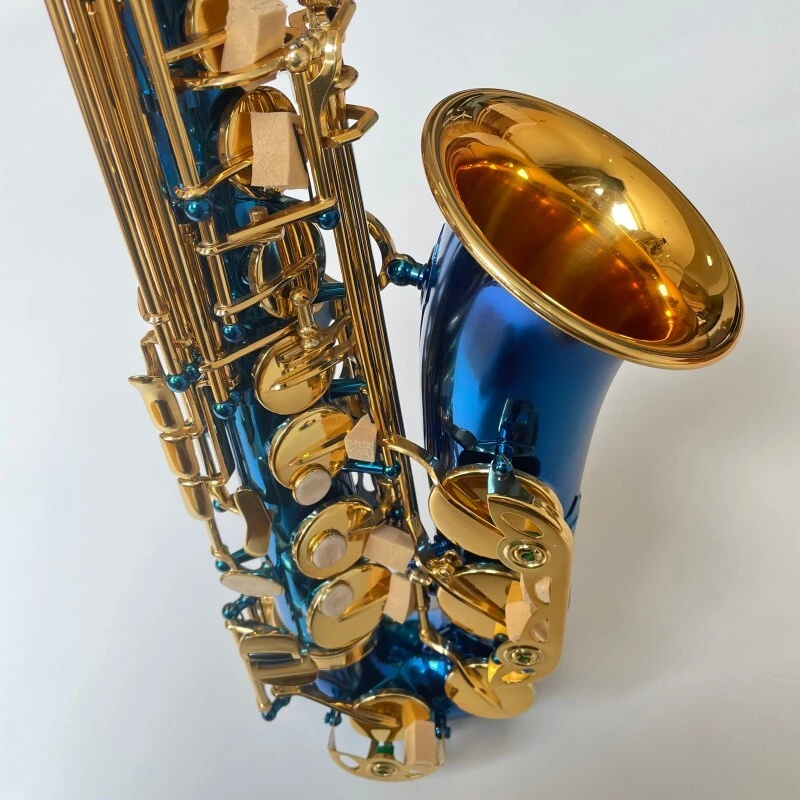 Fast Delivery Blue Eb Saxophone Best Quality Professional Alto Saxophone OEM