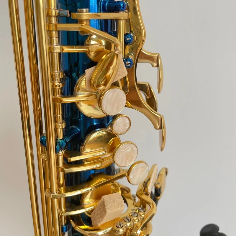 Fast Delivery Blue Eb Saxophone Best Quality Professional Alto Saxophone OEM