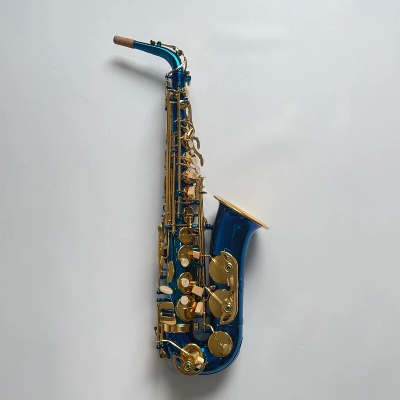 Fast Delivery Blue Eb Saxophone Best Quality Professional Alto Saxophone OEM
