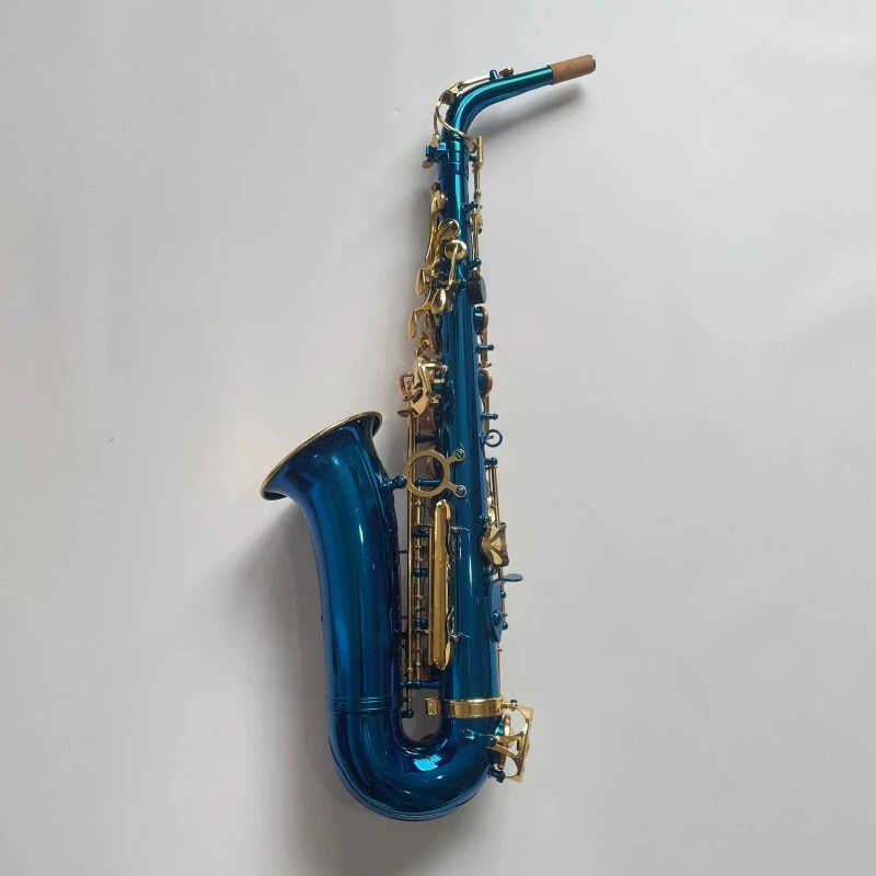 Fast Delivery Blue Eb Saxophone Best Quality Professional Alto Saxophone OEM