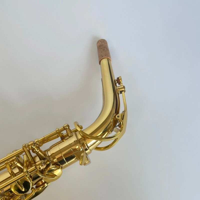 Instruments à vent Saxophone alto laqué or à clé mib