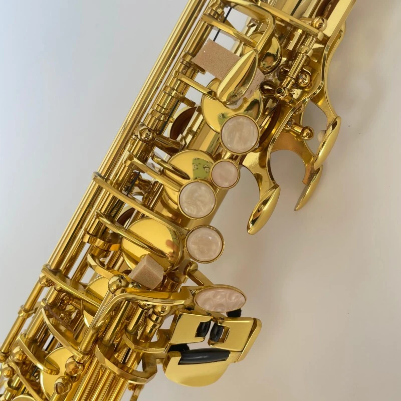 Saxophone Alto Couleur Or Clé Mib Laiton Laqué Saxophone