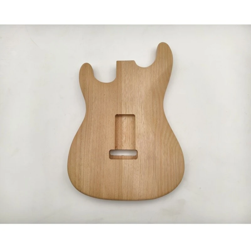 Corps de guitare en acajou Afanti avec placage en loupe de peuplier non fini