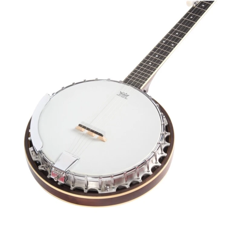 Peau de tambour Afanti Remo avec bord de résonateur en acajou pour banjo à 5 cordes