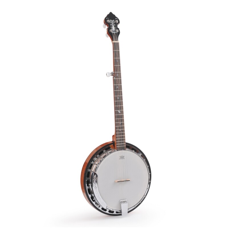 Afanti Bronze Tone Ring Flamed Maple Resonator Banjo à 5 cordes