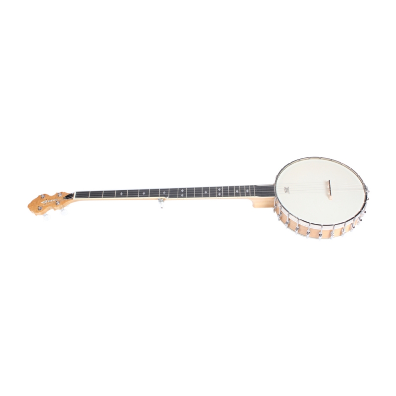 Banjo Afanti 11" Remo Drum Head Maple Rim Long Neck Open Back 5 cordes