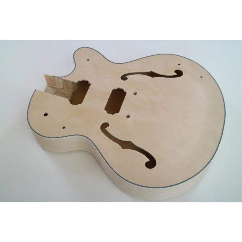 Afantile Maple Plywood Body Hollow Unfinished Electric Guitar Kit