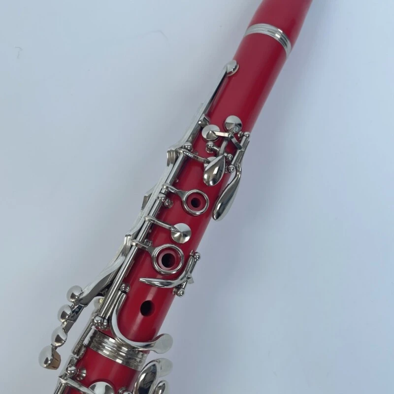 Afanti Clarinette Rouge 17 Clés Corps ABS Clarinette Clé Plaquée Nickel