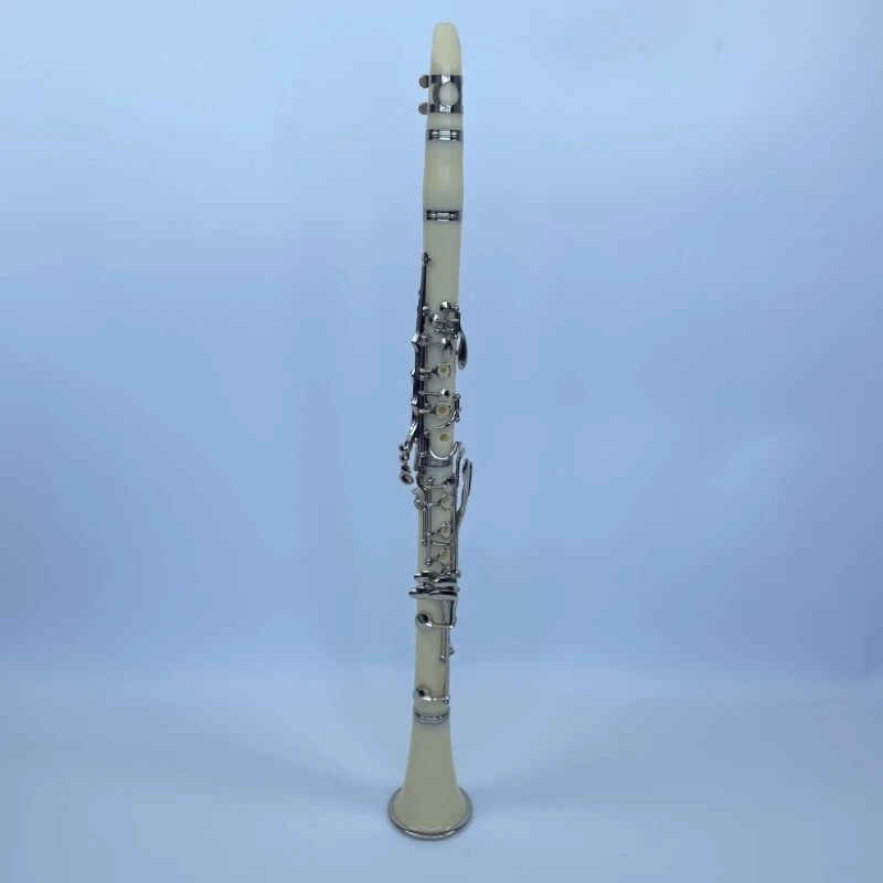 Afanti White Color 17 Keys ABS Body Nickel Plated Keys Clarinet