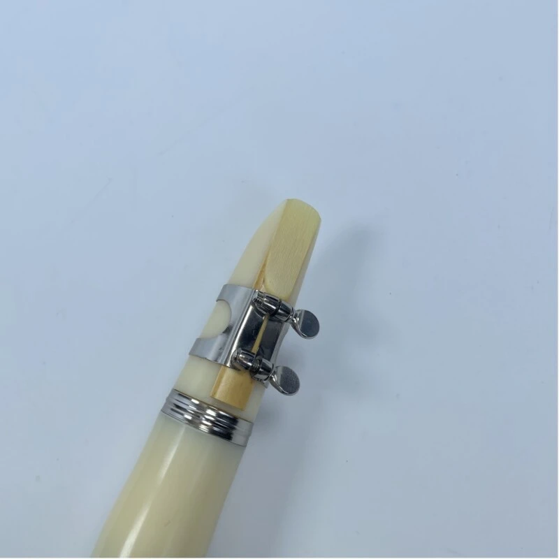 Afanti White Color 17 Keys ABS Body Nickel Plated Keys Clarinet