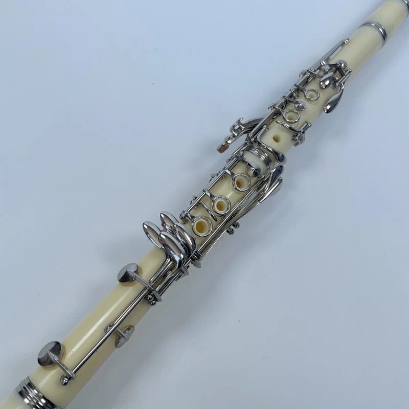 Afanti White Color 17 Keys ABS Body Nickel Plated Keys Clarinet